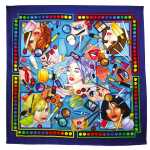 Seidentuch 100% 90x90cm Make-up