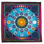 Seidentuch 100% 90x90cm Zodiac