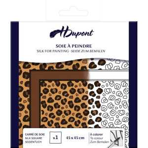 CARRÉ 100 % Seide 45x45cm Leopard