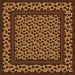 CARRÉ 100 % Seide 45x45cm Leopard