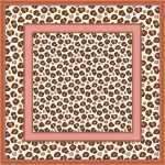 CARRÉ 100 % Seide 45x45cm Leopard