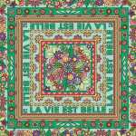 CARRÉ 100 %Seide 45x45 en fleurs