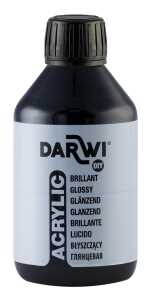 DARWI ACRYL glänzend 250ML schwarz