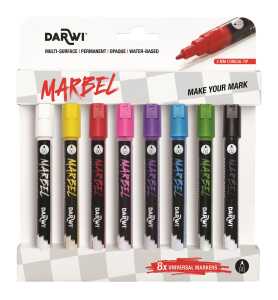 Marbelset 8 Fein 2mm intensiv