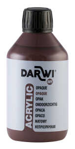 DARWI ACRYL OPAK 250ML Dunkelbraun