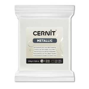 CERNIT METALLIC 250 G PERLWEISS