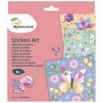 Aufkleber mit Zahlen Schmetterlinge