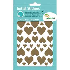 Initial 4 Stickerbg gd/sb Herzen