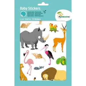 Baby Wildtiere 6 Stickerbg