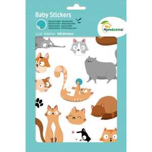 Baby Katzen 6 Stickerbg 14,8x21