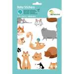 Baby Katzen 6 Stickerbg 14,8x21
