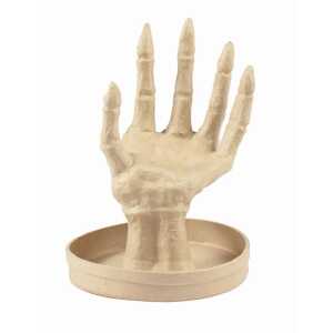 Tablett linke Hand Skelett