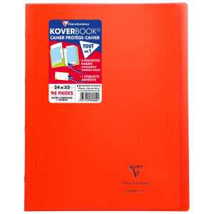 KB Heft Farblos 24X32 48Bl Kar rot