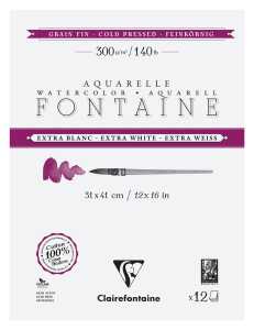 Font. weiß feink Block 31x41 12Bl