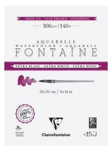 Font. weiß feink Block 23x31 15Bl