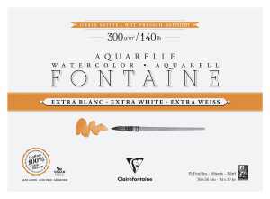 Font. weiß satin Block 36x26 15Bl