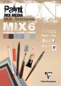 PaintON MIX6 24 Blatt 6x4Bl A4