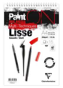 PaintON-glatt Spir 15Bl 250 g A4+
