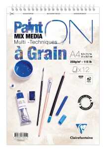 PaintON gekoernt Spir 12Bl 250g A4+