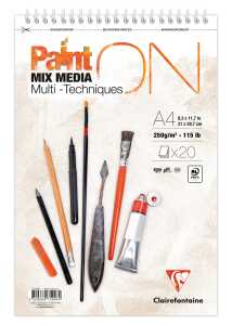 PaintON Spir weis 20 Bl 250 g, A4+