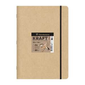 Skizzenb geh A4 Kraft bn 115g 20Bl