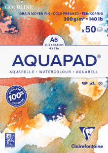 Aquapad 300g A6 50Bl mittel
