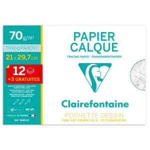 Transparentpapier A4 70/75g 12+3Bl