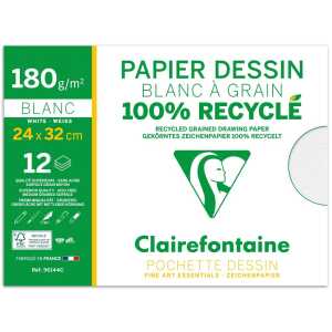 Mappe Zeichenp RC 24x32 12Bl 180g