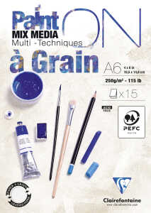 Block PaintON W gek. A6 15Bl 250g