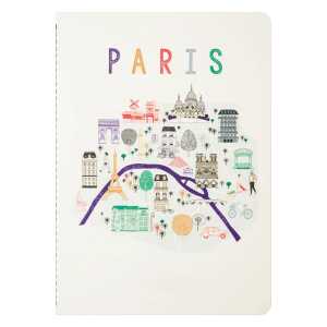 A5-Notizbuch – Paris-Poster