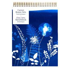 Cyanotyp Zeichenheft A4 40Bl 180g