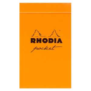 Rhodia bloc Pocket 40Bl kar oran