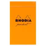 Rhodia bloc Pocket 40Bl kar oran