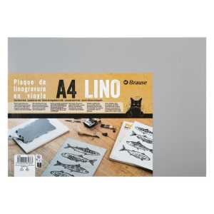 Vinyl-Linolplatte, A4, 3 mm