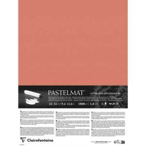 Pastelmat kaschiert 24x32 5Bl rötel