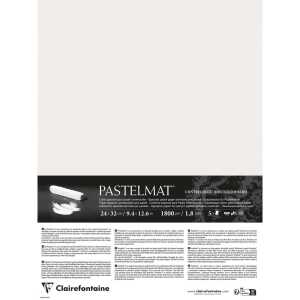 Pastelmat kaschiert 24x32 5Bl weiß