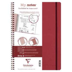 AGE BAG MY.NOTES A4 60Bl lin rot