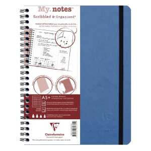 AGE BAG MY.NOTES A5+ 60Bl lin blau