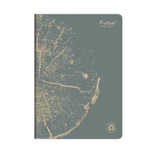 FOREVER Heft A4 90G 48Bl lin grau