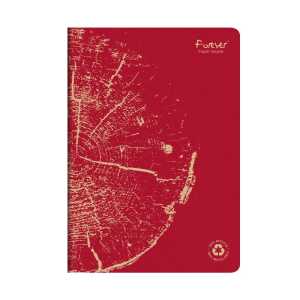 FOREVER Heft A4 90G 48Bl lin rot