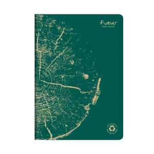 FOREVER Heft A4 90G 48Bl lin grün