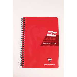 EUROPA GLOSSNOTEBOOK A5 90Bl L+R rt