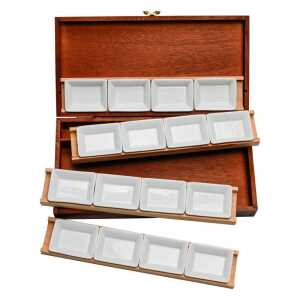 Mahagoni-Aquarellkasten 16 R-Näpfen