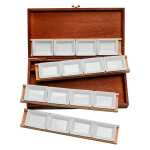 Mahagoni-Aquarellkasten 16 R-Näpfen