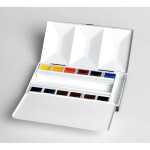 Schmuck-Aquarellkast. 12 1/2 Napfen