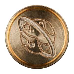 Messingsiegel rund Ø24mm Planet