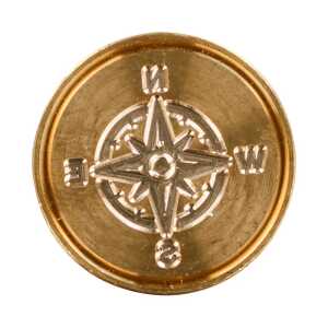 Siegel Messing Kompass ø24mm