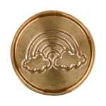 Siegel Messing Regenbogen ø24mm