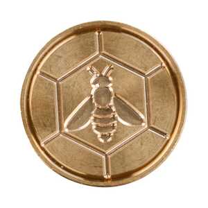 Siegel Messing Biene ø24mm