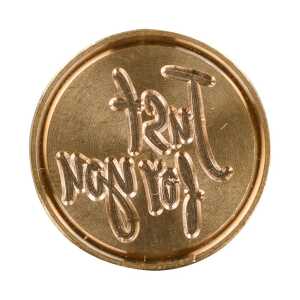 Pastiklle Messing Rag an der Brosch